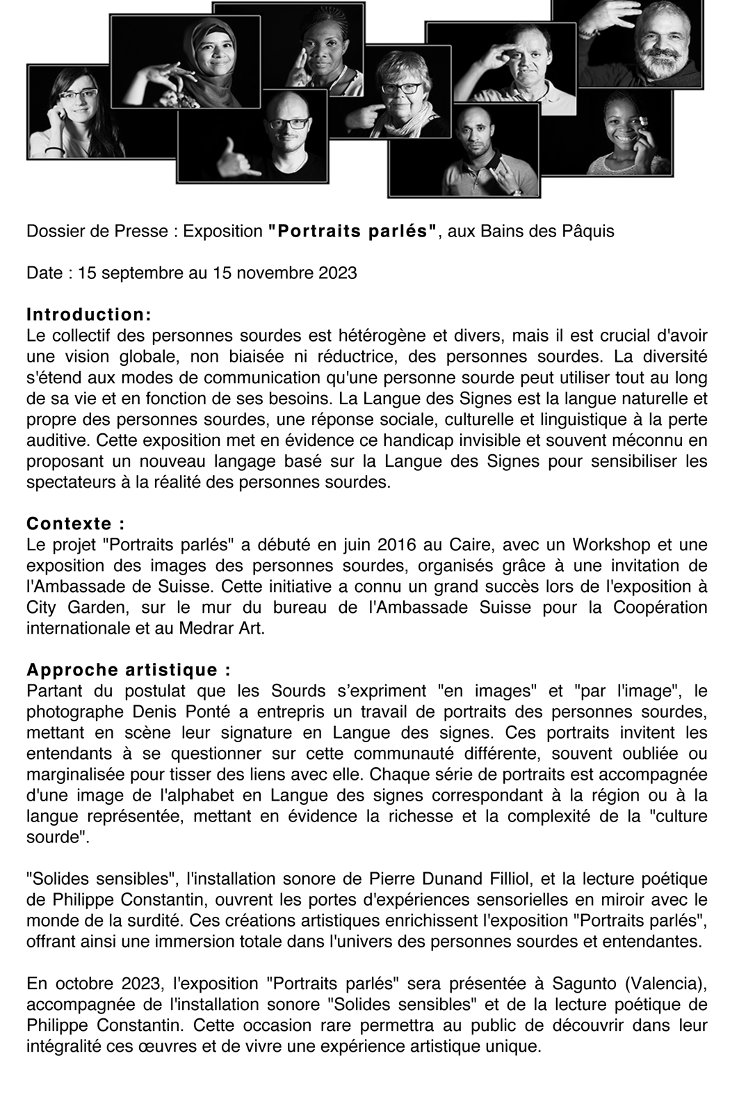 dossier de presse